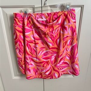 CHARLIE B Size XL Pink and Orange Skort/Swim shorts
